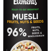 True Elements Muesli Fruits, Nuts & Seeds 400gm - Breakfast Cereal | 100% Wholegrain | Muesli with Freeze Dried Fruits