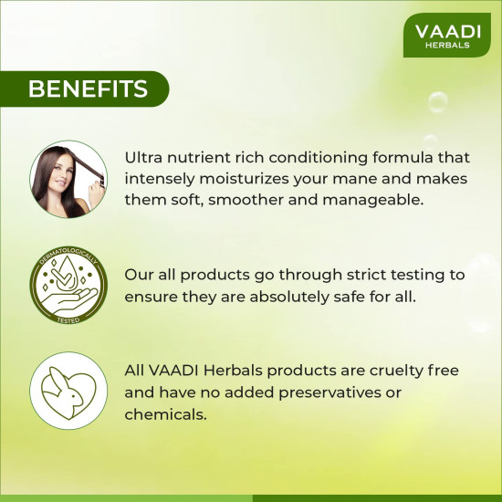 Vaadi Herbals Corn Rose Conditioner with Hibiscus Extract, 350g