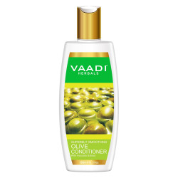 Vaadi Herbals Olive Conditioner with Avocado Extract, 350 ml - Deep Hydration & Frizz Control