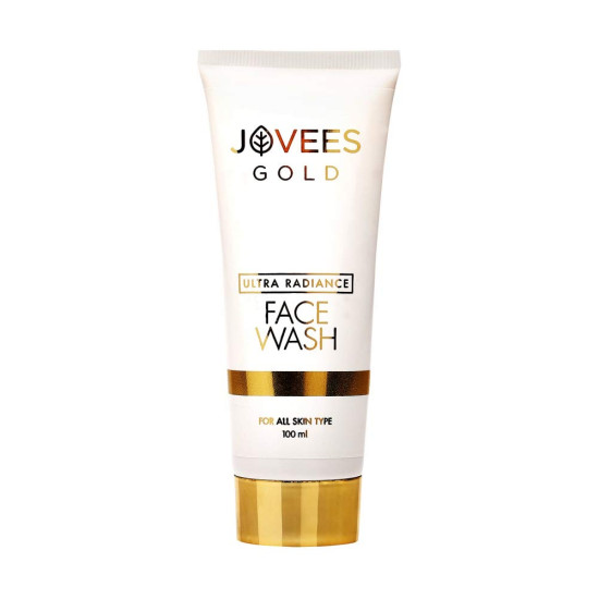 Jovees Herbal Ultra Radiance Gold Face Wash | Gives Nourished & Hydrated Skin, Reduce Dark Spot And Improves Skin Texture | For All Skin Types 100ML (Pack of 1)