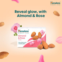 Himalaya Herbals Soap, Almond and Rose, 125g (Pack of 4, Save Rupees 20)