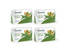 Himalaya Herbals Neem and Turmeric Soap, 125gm (Pack of 4) with Value Pack Save Rs.20