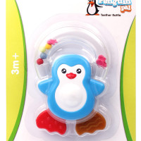 Giggles Funskool, Penguin Pal Teether Rattle, Multi Color, 3 Months +