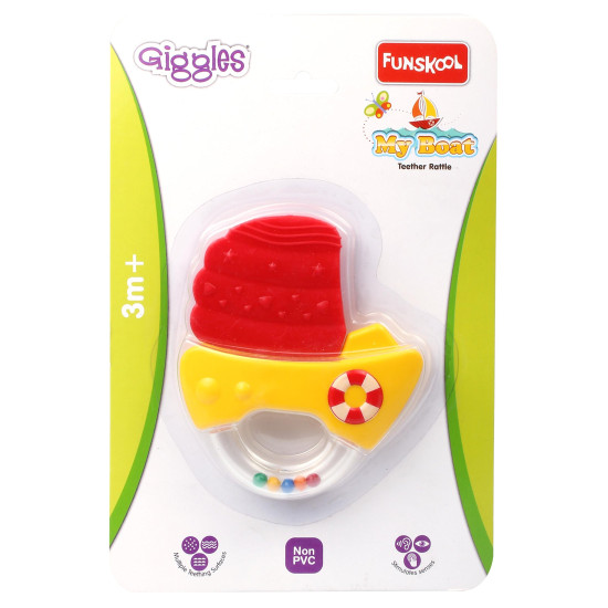 Funskool Giggles My Boat Teether Rattle 2015, Multi Color