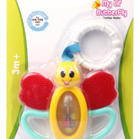 Giggles Funskool My Lil Butterfly Teether Rattle, Multi Color, 4 Months and Above