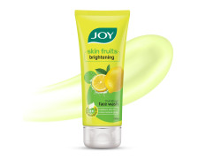 Joy Skin Fruits Lemon Brightening Face Wash 100ml | with Vitamin C for Glowing Skin | Reduces Dark Spots, Removes Excess Oil & Dirt | For Normal to Oily Skin