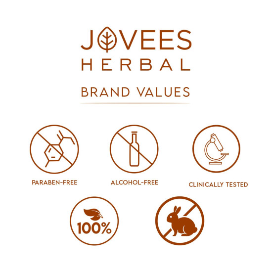 Jovees Herbal De-Tan Face Wash | For Women/Men | Tan Removal, Brightening and Glowing Skin | 100% Natural | Exfoliating and Clarifying 120 ML