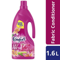 Comfort Lily Fresh Fabric Conditioner 1.6 L | After Wash Liquid Fabric Softener (Super Saver Offer Pack) | Softness, Shine & Long Lasting Freshness Comfort Lily Fresh Fabric Conditioner 1.6 L | After Wash Liquid Fabric Softener (Super Saver Offer Pack) | Softness, Shine & Long Lasting Freshness