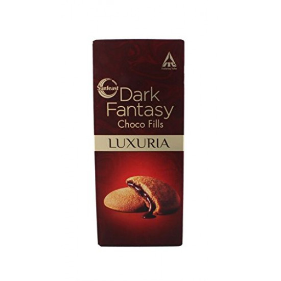 Sunfeast Dark Fantasy Biscuits - Choco Fills Luxuria, 150g Carton