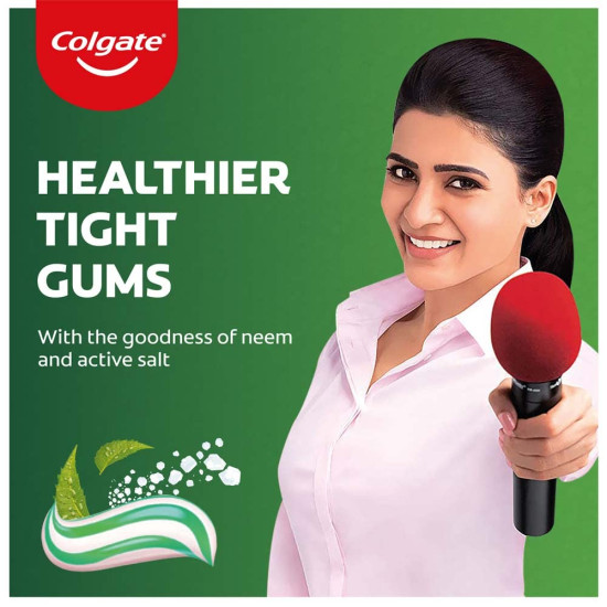 Colgate Active Salt Neem 200g Toothpaste, Germ Fighting Toothpaste For Healthy, Tight Gums, Oral Care