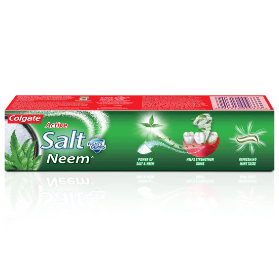 Colgate Active Salt Neem 200g Toothpaste, Germ Fighting Toothpaste For Healthy, Tight Gums, Oral Care