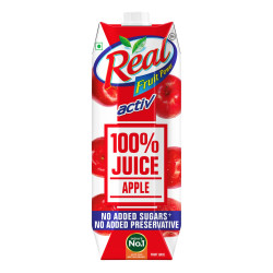 Real Activ 100% Apple Fruit Juice - No Added Sugars & Preservatives | Rich in Vitamin C