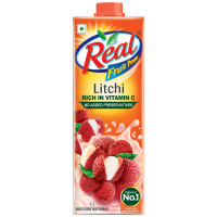 Real Litchi Fruit Juice -1L | Rich in Vitamin C | No Added Preservatives, No Artificial Colors & Flavours | Goodness of Best fruits | Daily Dose of Fruit Nutrition | Tasty, Refreshing & Energising Drink