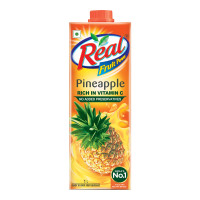 DABUR Real Pineapple Fruit Juice-1L|Rich In Vitamin C|No Added Preservatives,No Artificial Colors&Flavours|Goodness Of Best Fruits|Daily Dose Of Fruit Nutrition|Tasty,Refreshing&Energising Drink