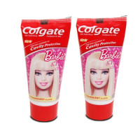 Colgate Kids Barbie Red Toothpaste - 80 G (Pack Of 2) | Fluoride & Strawberry Flavor Colgate Kids Barbie Red Toothpaste - 80 G (Pack Of 2) | Fluoride & Strawberry Flavor