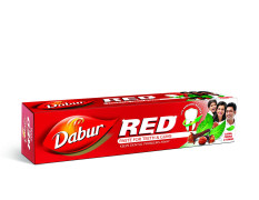 Dabur Red Toothpaste - 50g | World's No.1 Ayurvedic Paste | Fluoride Free| Helps in Bad Breath Treatment, Cavity Protection, Plaque Removal | For Whole Mouth Health| Power of 13 Potent Ayurvedic Herbs