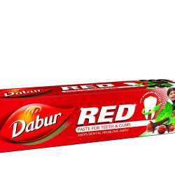 Dabur Red Toothpaste - 50g | World's No.1 Ayurvedic Paste | Fluoride Free| Helps in Bad Breath Treatment, Cavity Protection, Plaque Removal | For Whole Mouth Health| Power of 13 Potent Ayurvedic Herbs