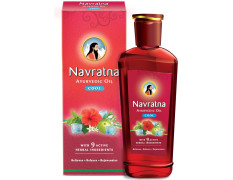 Navratna Ayurvedic Cool Oil | Combination of 9 Ayurvedic Herbs | Relieves Headache, Body ache, Tiredness, Sleeplessness & Tension| Improves Scalp Health | Relaxing & Rejuvenating cooling effect, 300ml