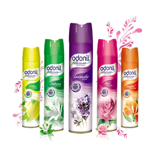 Odonil Room Air Freshner Spray, Citrus Fresh - 220 ml | Nature Inspired Fragrance for Home & Office | Long Lasting Fragrance