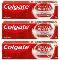 Colgate Toothpaste - Visible White (Sparkling Mint) (50g) (Pack of 3)