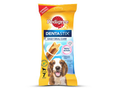 Pedigree Dentastix Oral Care Dog Treat, Adult Medium Breed (10-25 kg), 180 g, Recommended by Vets, Supports Gum Health, Reduces Risk of Gum diseases