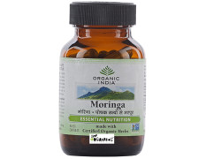 Organic India Moringa 60 Capsules Bottle with free Moringa capsule sample