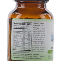 Organic India Moringa 60 Capsules Bottle with free Moringa capsule sample