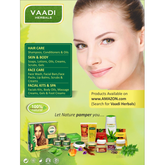 Vaadi Herbals Amla Shikakai Hair fall and Damage Control Shampoo, 110ml with Corn Rose Conditioner, 110ml