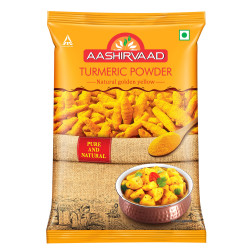 Aashirvaad Turmeric Powder, 500g, Natural Golden Turmeric Powder with No Added Flavours and Colours