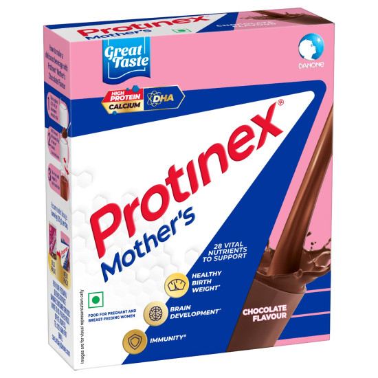 Protinex Mother's Nutritional Mix - (Chocolate Flavor, 200 Gms, BIB) with 28 Vital Nutrients to Support Healthy Birth Weight, Brain Development & Immunity