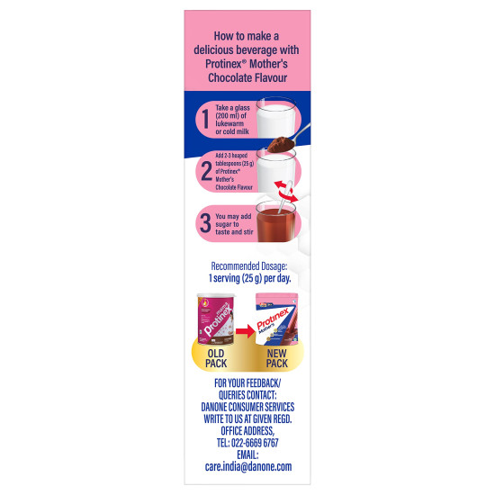Protinex Mother's Nutritional Mix - (Chocolate Flavor, 200 Gms, BIB) with 28 Vital Nutrients to Support Healthy Birth Weight, Brain Development & Immunity