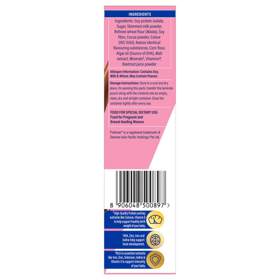 Protinex Mother's Nutritional Mix - (Chocolate Flavor, 200 Gms, BIB) with 28 Vital Nutrients to Support Healthy Birth Weight, Brain Development & Immunity