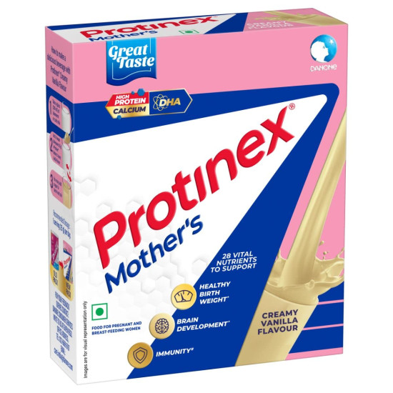 Protinex Mother's Nutritional Mix - (Vanilla Flavor, 200 Gm/250 Gm, BIB) with 24 Vital Nutrients to Support Healthy Birth Weight, Brain Development & Immunity[weight may vary]