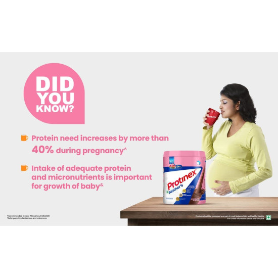 Protinex Mother'S Nutritional Mix - (Chocolate Flavor,400 Gms,Jar) With 28 Vital Nutrients To Support Healthy Birth Weight,Brain Development & Immunity,Soy,16 Servings