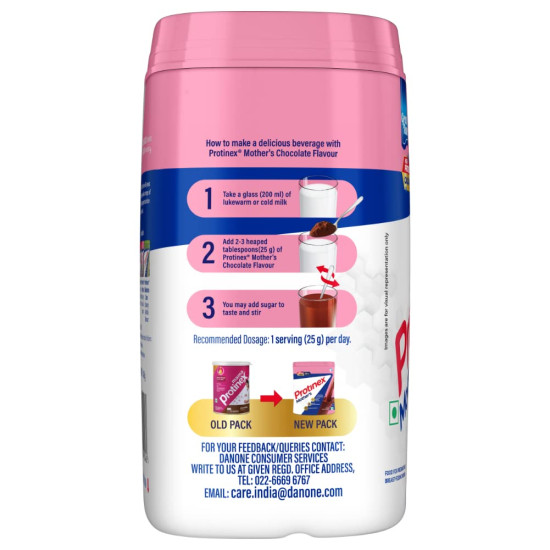 Protinex Mother'S Nutritional Mix - (Chocolate Flavor,400 Gms,Jar) With 28 Vital Nutrients To Support Healthy Birth Weight,Brain Development & Immunity,Soy,16 Servings