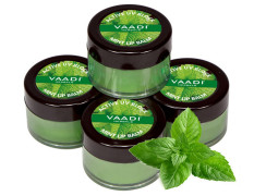 Vaadi Herbals Value Lip Balm, Mint, 4 x 10g