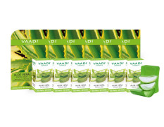 Vaadi Herbals Aloe Vera Facial Bars with Extract of Tea Tree, 25g (Pack of 6)