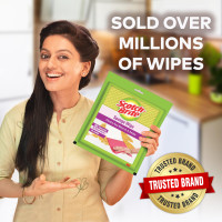 Scotch-Brite Sponge Wipes- Reusable, Kitchen and House Cleaning- Easy to use, Cleans any mess in a swipe, Absorbs water its own 10x weight, Multi- color, Biodegradable (pack of 5) Scotch-Brite Sponge Wipes- Reusable, Kitchen and House Cleaning- Easy to use, Cleans any mess in a swipe, Absorbs water its own 10x weight, Multi- color, Biodegradable (pack of 5)