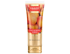 Vaadi Herbals Face and Body Scrub with Walnut and Apricot, 110g