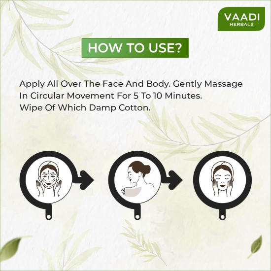 Vaadi Herbals Face and Body Scrub with Walnut and Apricot, 110g