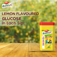 Dabur GlucoPlus-C Instant Energy Glucose Juicy & Tasty Lemon Flavour - 400g Jar | Glucose Replenishes Energy | 25% more Glucose in every sip| Vitamin C helps Boosts Immunity | Calcium Supports Bone Health