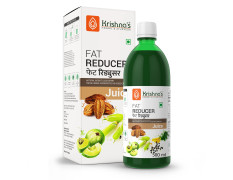 Krishna's Fat Reducer Juice - 500 ml | 12 Powerful herbs for Weight Management | Amla, Harad, Daru Haridra, Sunn Hemp | Aids Metabolism and Digestion