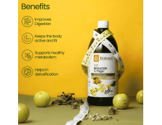 Krishna's Fat Reducer Juice - 500 ml | 12 Powerful herbs for Weight Management | Amla, Harad, Daru Haridra, Sunn Hemp | Aids Metabolism and Digestion
