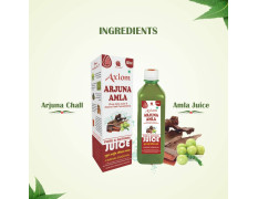 Jeevan Ras Arjuna Amla Swaras Herbal Juice (500 ml) | Natural Source of Calcium | Controls Blood Pressure | Control Cholesterol Level | No Added Sugar | 100% Natural WHO GMP Certified