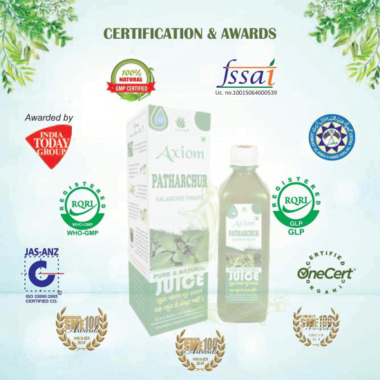 Jeevanras Patharchur Juice | Helpful for Break Kidney Stone Naturally | Stone Crusher Juice | Infused with Patharchatta Herbs | Natural and Ayurvedic Juice | 500ML