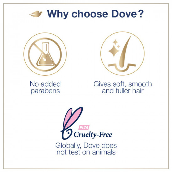 Dove Oxygen Moisture Shampoo For Flat Thin Hair, Gives Smooth Hair With 95% More Visible Volume And Fullness, 650 ml