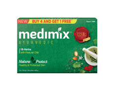 Medimix Ayurvedic Classic 18 Herbs Bathing Soap 125g (Buy 4 Get 1 EXTRA Combo Pack) | Natural Oils For Healthy & Protected Skin | Shop Herbal | Natural | Paraben-free & Sulphate-free | 100% Vegan