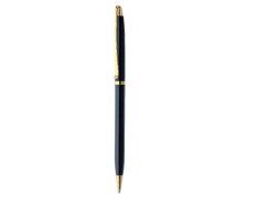 FLAIR Carishma Ball Point Pen Box Pack | Metal Body With Twist Mechanism | Stylish Long Clip With Gold Plated Parts | Durable & Attractive Body Design | Blue Ink, Pack of 1 Pen