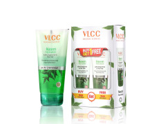 VLCC Neem Face Wash - 150ml X 2 | Buy One Get One (300ml) | Fights Acne, and Pimples | Soothe Skin Inflammation and Irritation | With Neem, Chamomile, Tea Tree, Eucalyptus & Carrot seed.