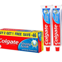 Colgate Dental Cream Toothpaste - 200 g (Pack of 2) with 1 Free Dental Cream - 100 g